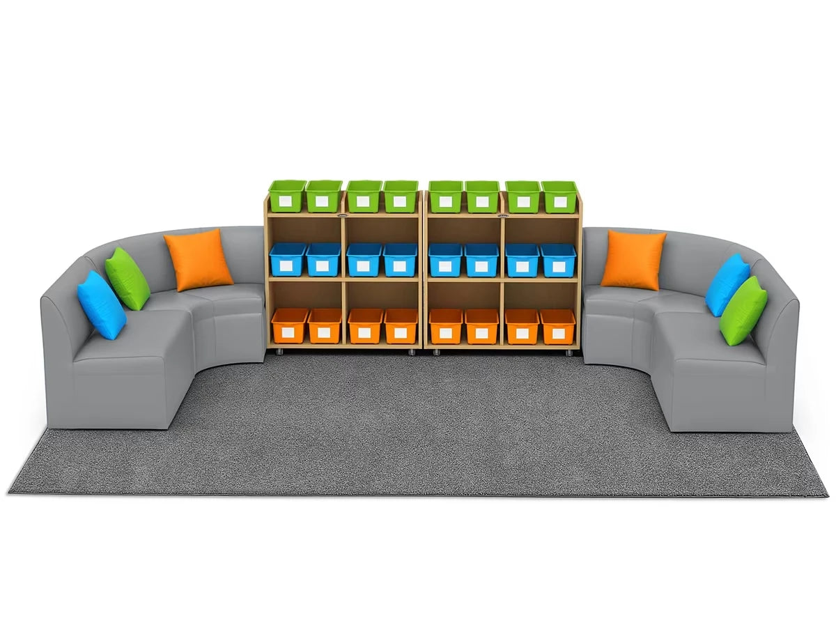 Flex-Space Comfy Couch Reading & Research Zone - US 2894