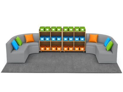 Flex-Space Comfy Couch Reading & Research Zone - US 2894