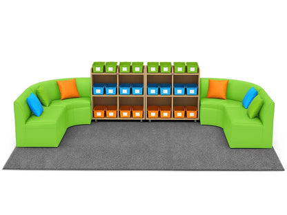 Flex-Space Comfy Couch Reading & Research Zone - US 2894