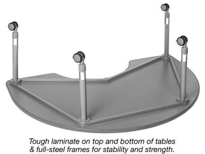 Flex-Space Write & Wipe Mobile Group Table - US 5417
