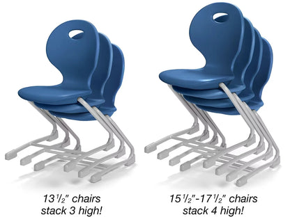 Modern Edge Ergo Bounce Cantilever Chairs - US 7761