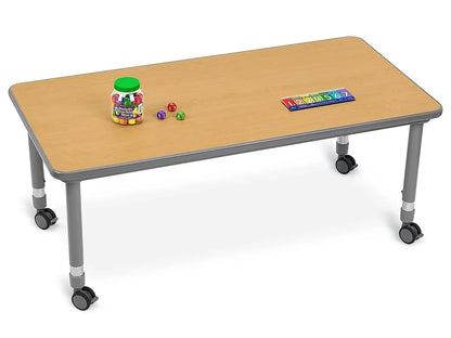 Flex-Space Mobile Rectangular Tables - Maple - US 4327