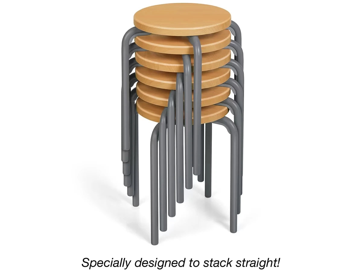 Flex-Space Premium Stacking Stools - Maple - US 9500