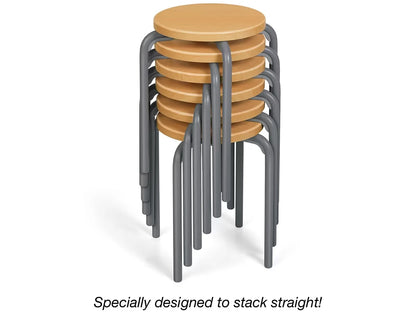 Flex-Space Premium Stacking Stools - Maple - US 9500