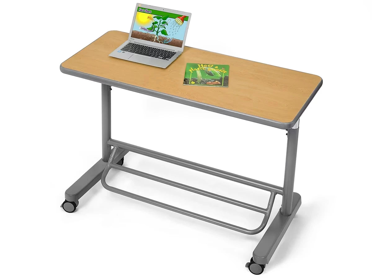 Flex-Space Mobile Standing Desk for Two - Maple - US 9443