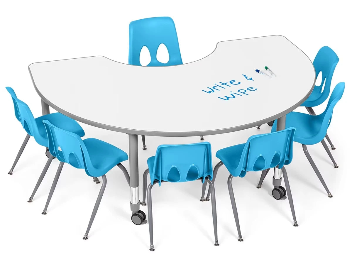 Flex-Space Write & Wipe Group Table Teaching Zone - US 1892