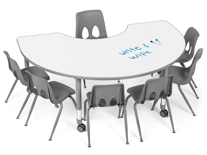 Flex-Space Write & Wipe Group Table Teaching Zone - US 1892
