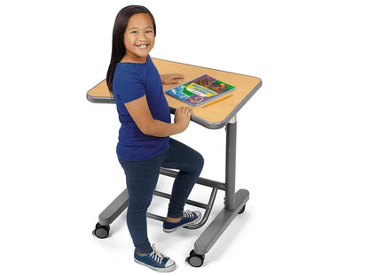 Flex-Space Mobile Standing Desk - Maple - US 4828