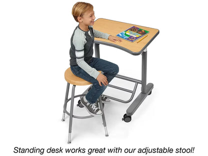 Flex-Space Mobile Standing Desk - Maple - US 4828