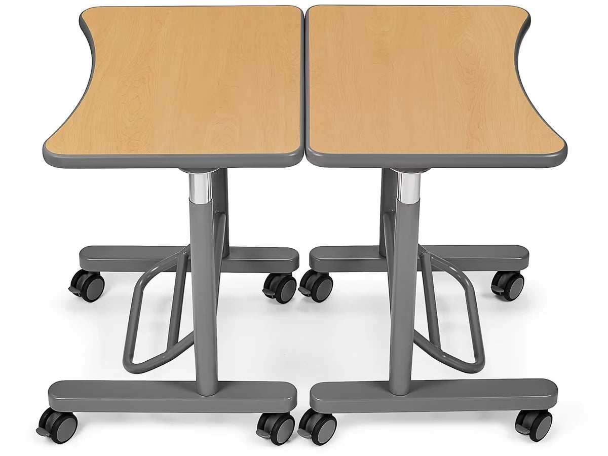 Flex-Space Mobile Standing Desk - Maple - US 4828