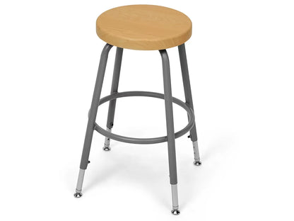 Flex-Space Height-Adjustable Stool - Maple - US 3191