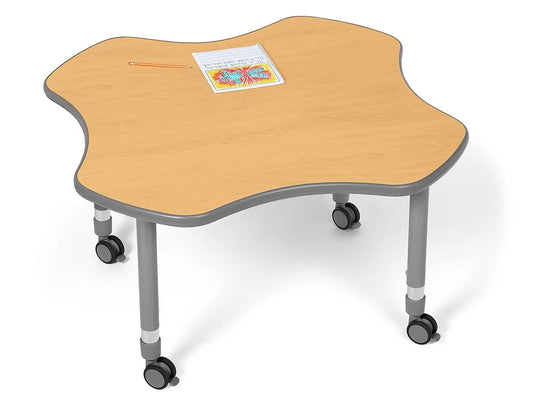 Flex-Space Mobile Clover Table - Maple - US 8836