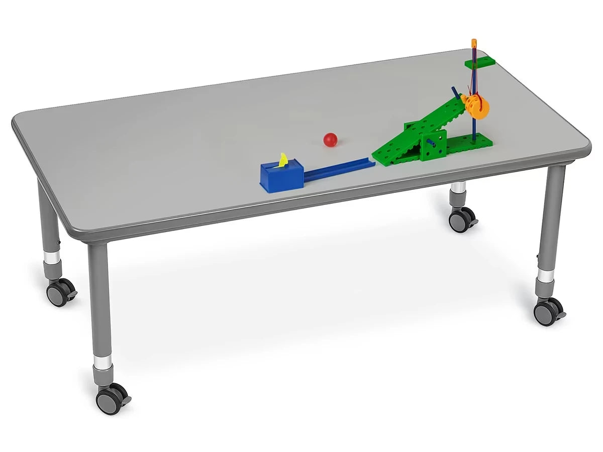 Flex-Space Mobile Rectangular Tables - Gray - US 9941