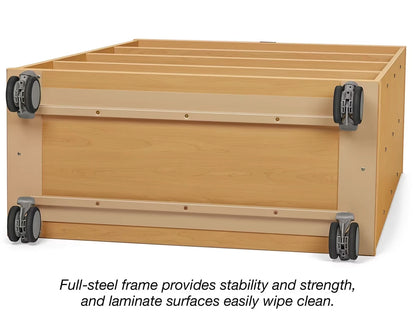 Flex-Space Mobile 4-Shelf All-Purpose Storage Unit - Maple - US 6494