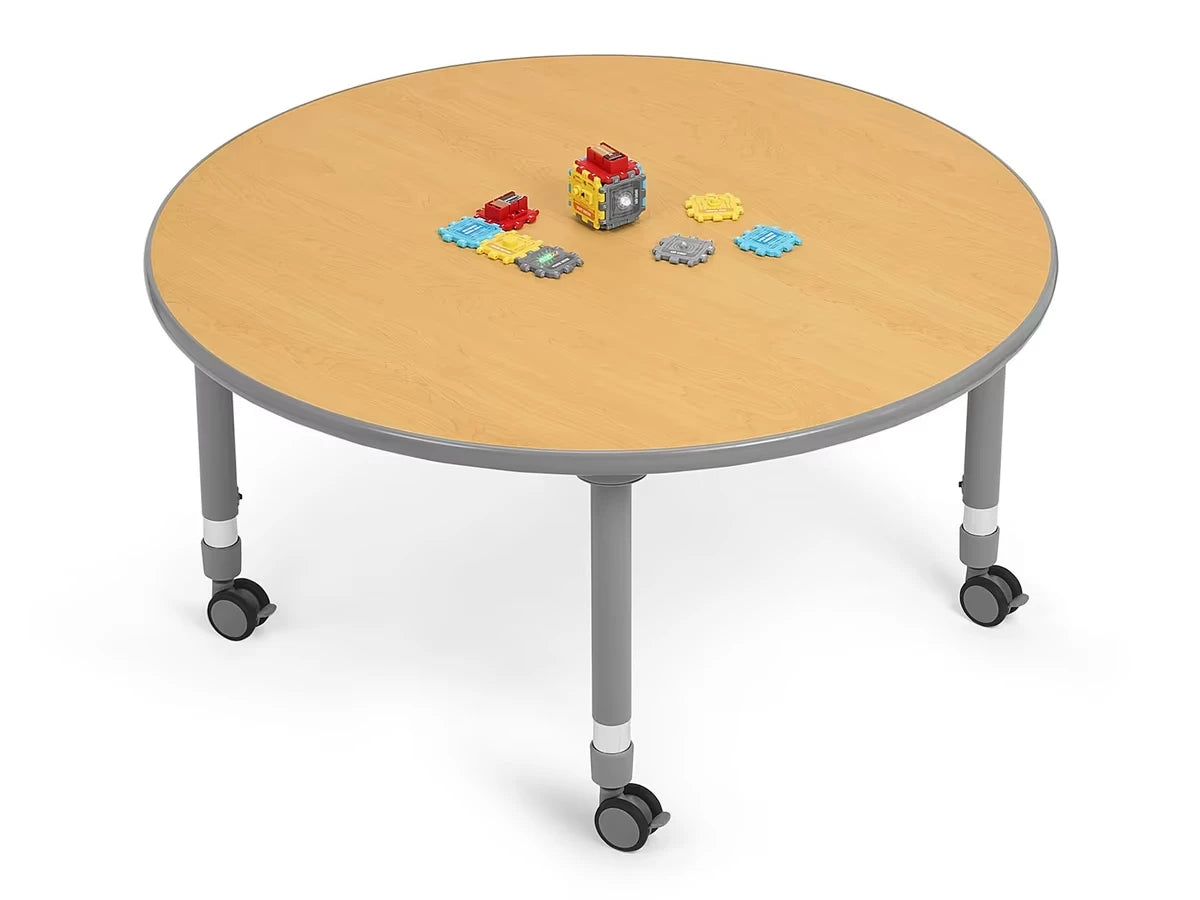 Flex-Space Mobile Round Tables - Maple - US 5945