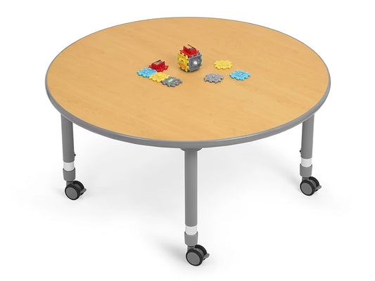 Flex-Space Mobile Round Tables - Maple - US 5945