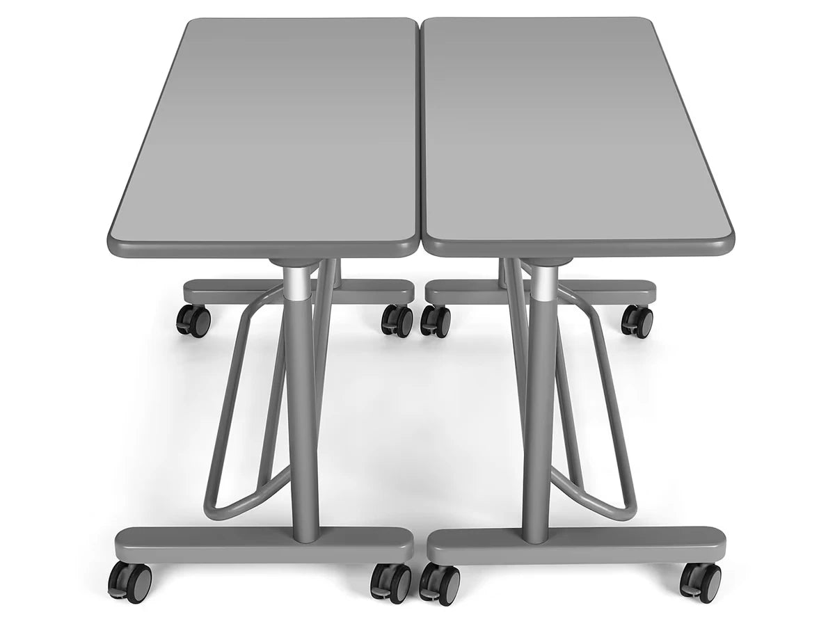 Flex-Space Mobile Standing Desk for Two - Gray - US 9858