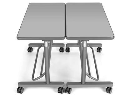 Flex-Space Mobile Standing Desk for Two - Gray - US 9858