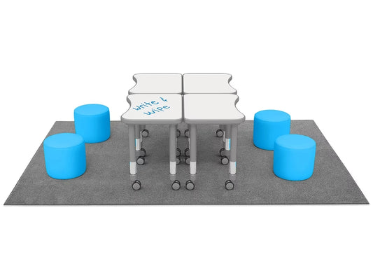 Flex-Space Comfy Seat Write & Wipe Desk Zone - US 1455