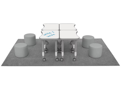 Flex-Space Comfy Seat Write & Wipe Desk Zone - US 1455