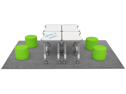 Flex-Space Comfy Seat Write & Wipe Desk Zone - US 1455