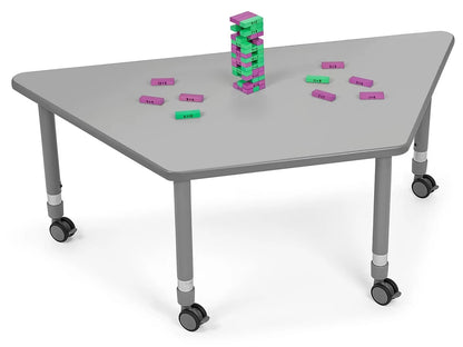 Flex-Space Mobile Trapezoid Table - Gray - US 7016