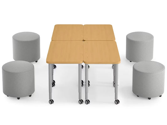 Modern Edge Mobile Lounge Seat & Desk Zone - US 7763