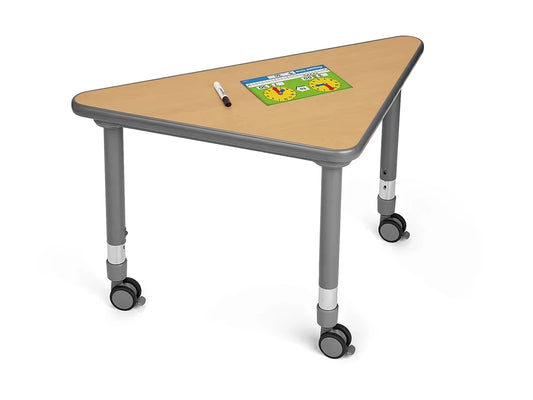 Flex-Space Mobile Triangular Student Desk - Maple - US 6904