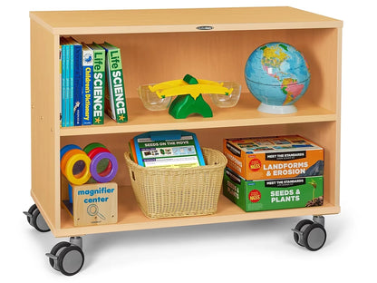 Flex-Space Mobile 2-Shelf All-Purpose Storage Unit - Maple - US 8698