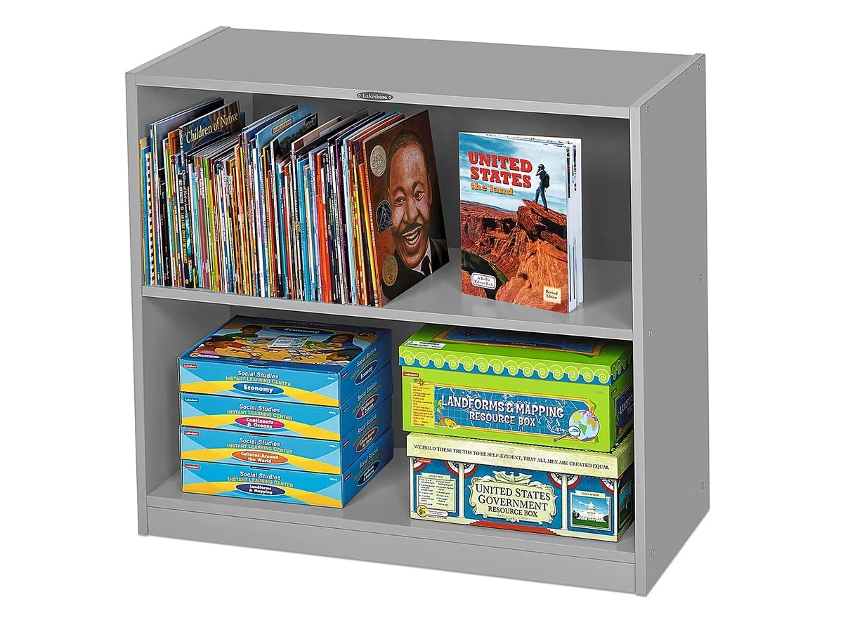 Flex-Space 2-Shelf All-Purpose Storage Unit - Gray - US 3090