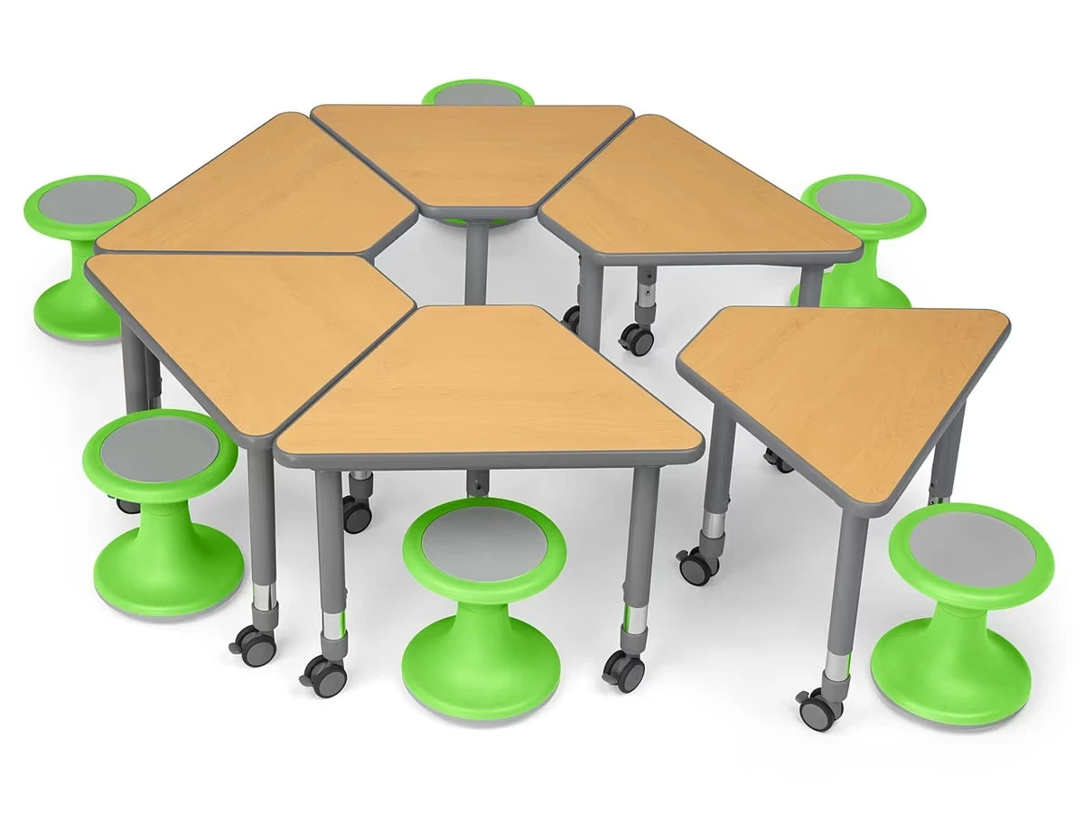 Flex-Space Wobble Chair & Wedge Desk Zone - US 1191