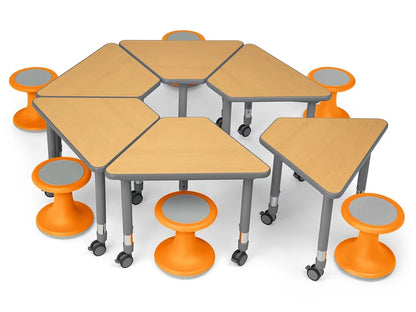 Flex-Space Wobble Chair & Wedge Desk Zone - US 1191
