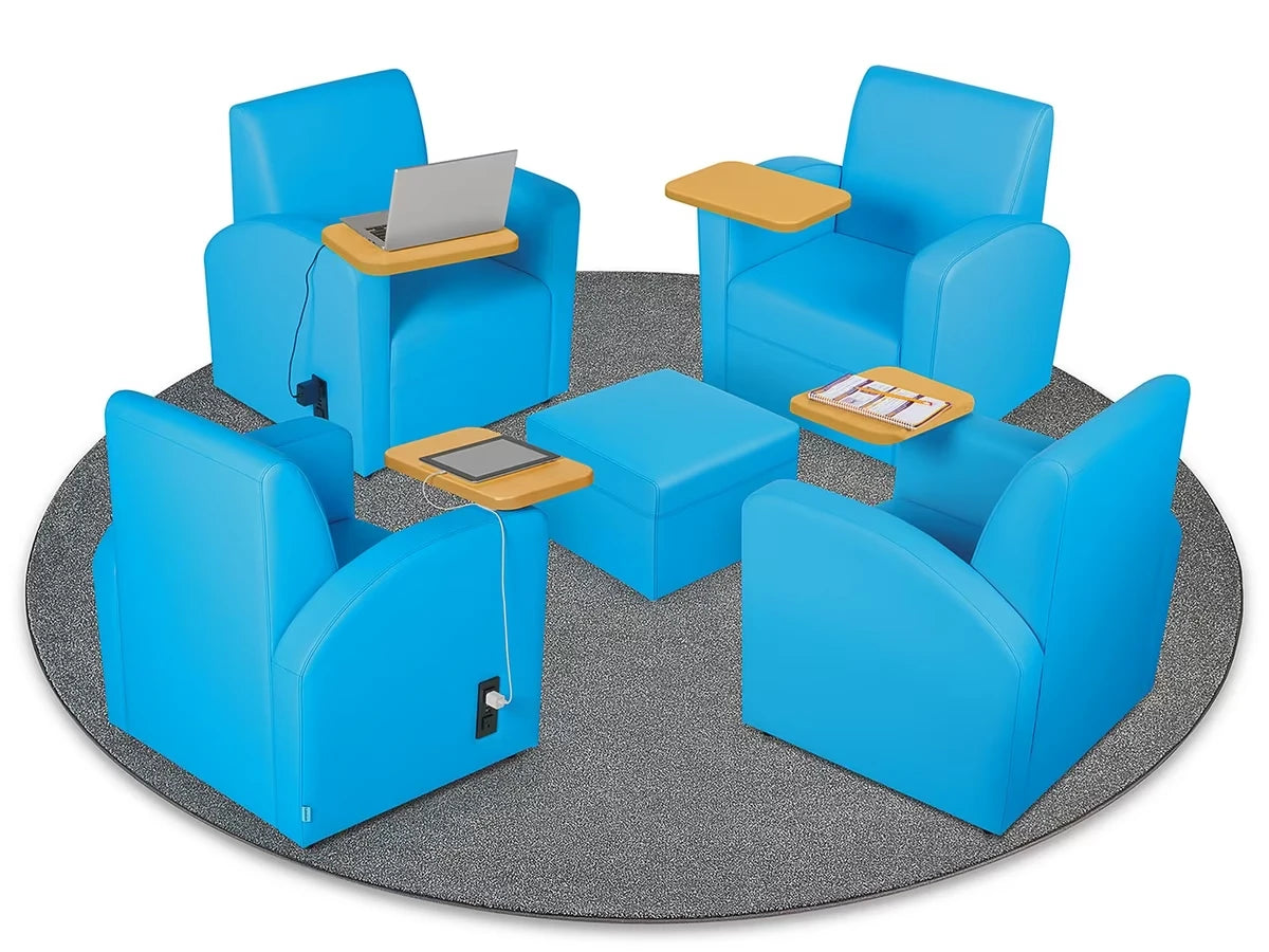 Flex-Space Comfy Chair with Desk & Power Zone - US 5768