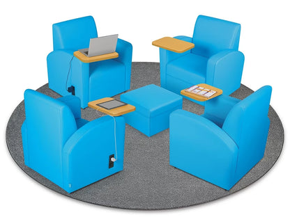 Flex-Space Comfy Chair with Desk & Power Zone - US 5768