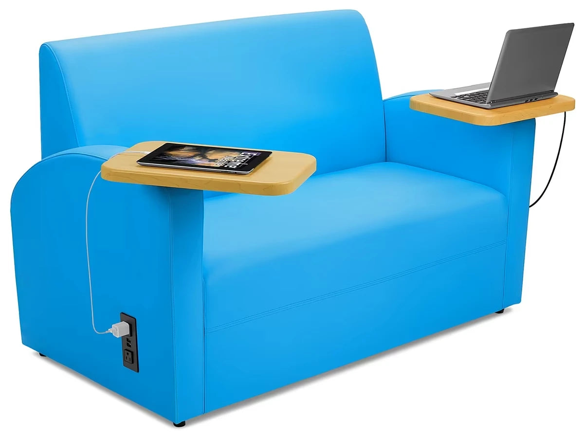 Flex-Space Comfy Couch with Desks & Power - US 1848