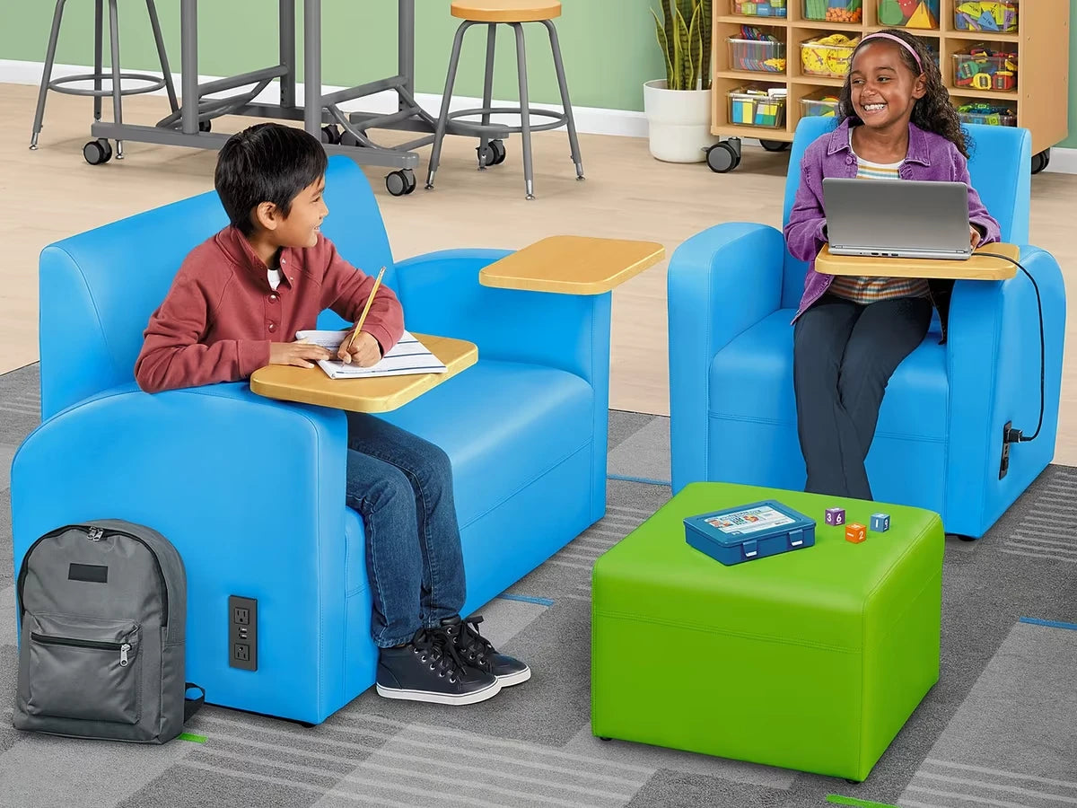 Flex-Space Comfy Couch with Desks & Power - US 1848