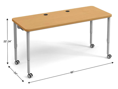 Modern Edge Mobile Media Table - US 9366