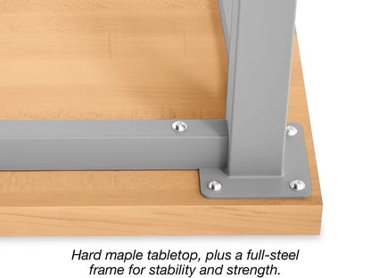 Modern Edge Mobile Butcher-Block Worktable - US 1722