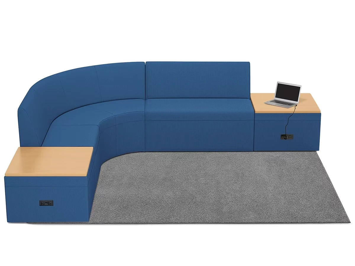 Modern Edge Couch & Powered Table Zone - US 9120
