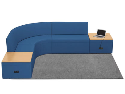 Modern Edge Couch & Powered Table Zone - US 9120