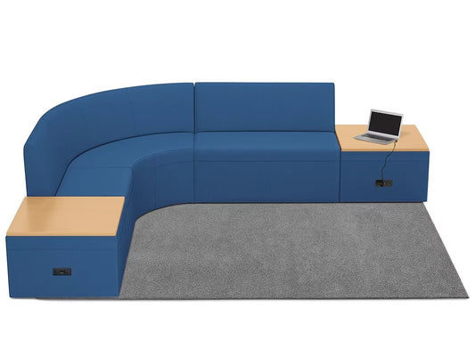 Modern Edge Couch & Powered Table Zone - US 9120