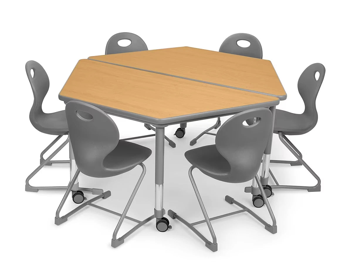 Flex-Space Ergo Chair & Trapezoid Table Zone - US 1743