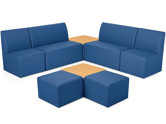 Modern Edge Couch & Powered Table Community Zone - US 4851