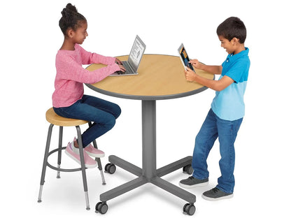 Flex-Space Mobile Café Tables - Maple - US 8958