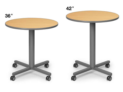 Flex-Space Mobile Café Tables - Maple - US 8958