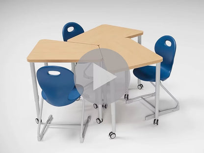 Modern Edge Mobile Mosaic Student Desk - US 7756