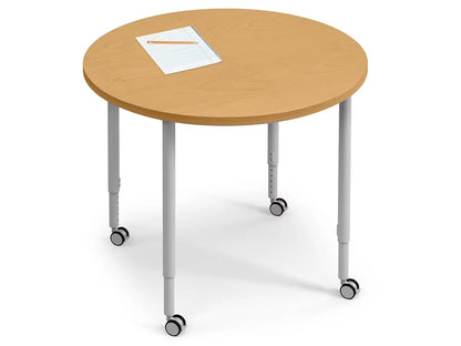 Modern Edge Mobile Standing-Height Round Tables - US 2514