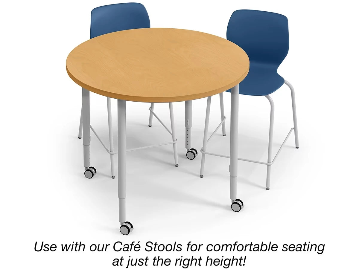 Modern Edge Mobile Standing-Height Round Tables - US 2514