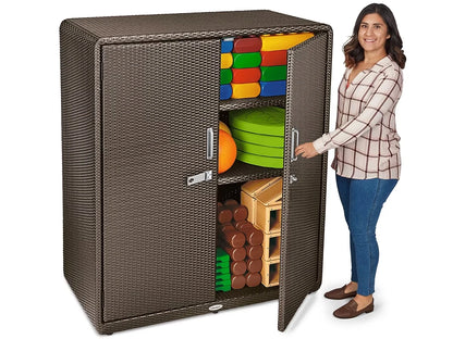 Outdoor Lockable Storage Cabinet - US 6339