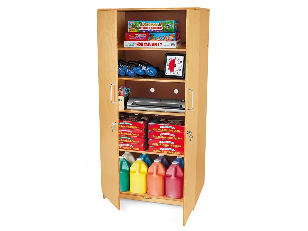 Classic Birch Locking Storage Cabinet - US 6281